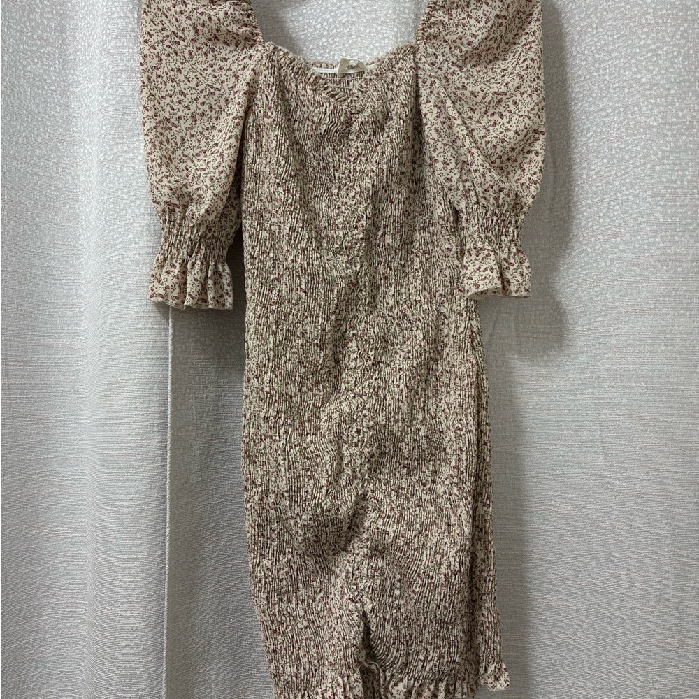 Blush Womens Cottagecore Smocked Floral Mini Dress Size Small Coquette Fairycore - Picture 10 of 15